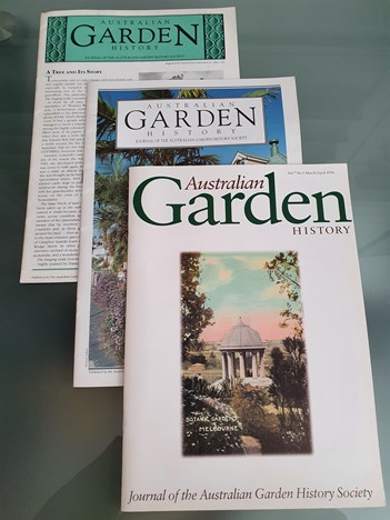 Australian Garden History journals