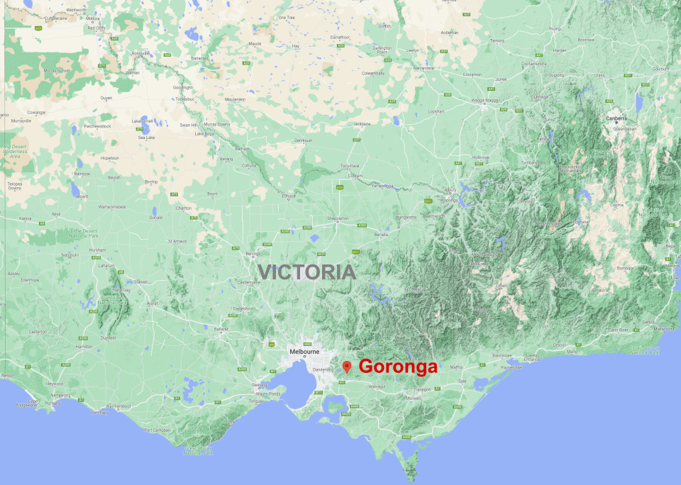 Garonga Location Map